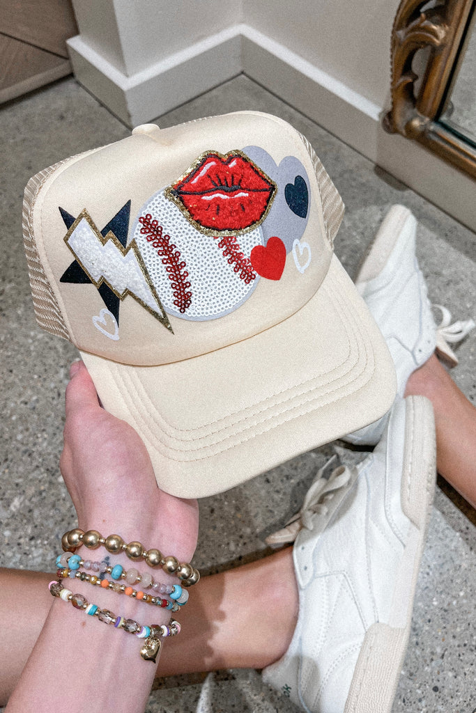 Baseball Patch Trucker Hat - BluePeppermint Boutique