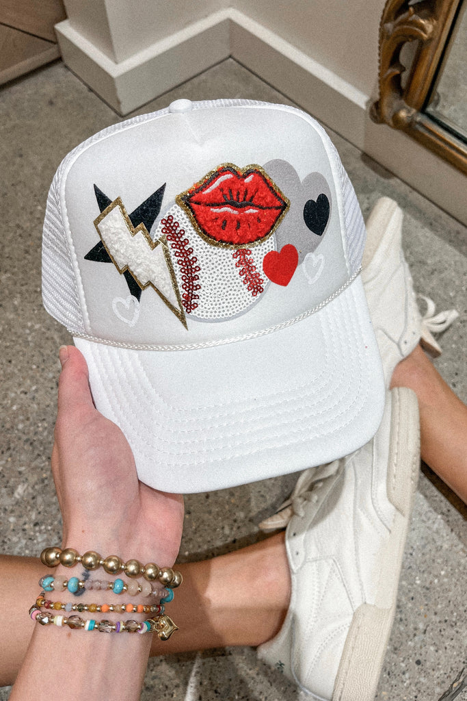 Baseball Patch Trucker Hat - BluePeppermint Boutique